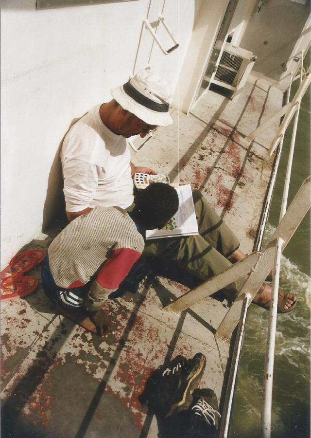 Mali. rio Niger, dibujando