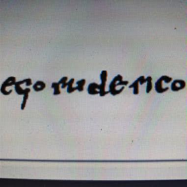 autógrafo del Cid en diploma de dotación de Valencia