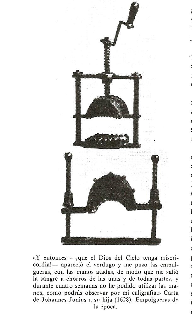 brujería. empulgueras