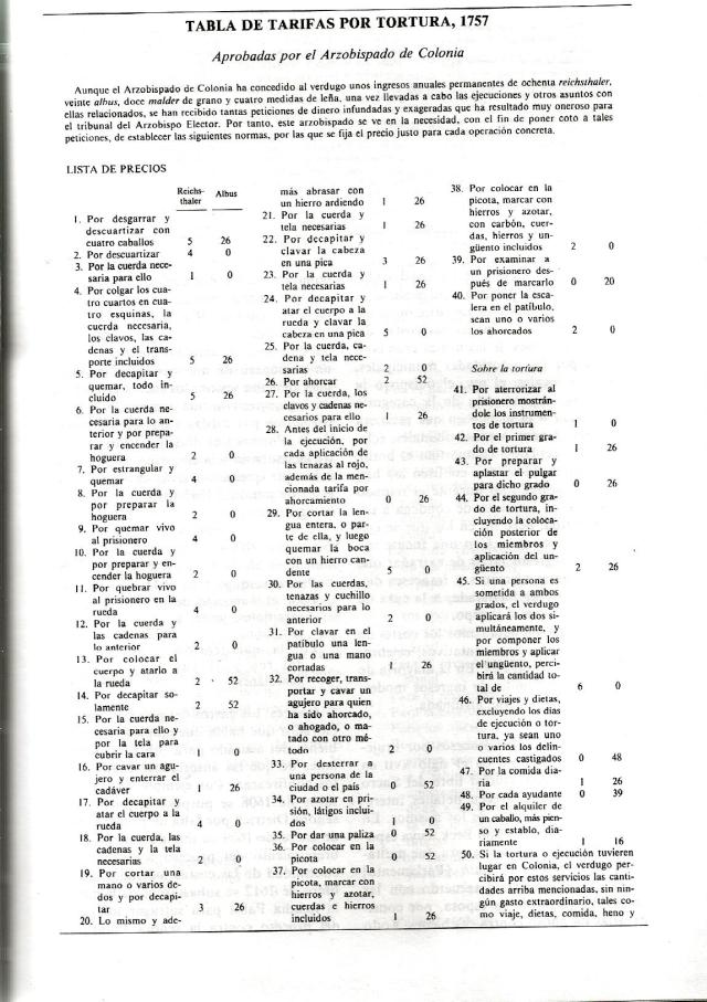 brujería. tarifas 2