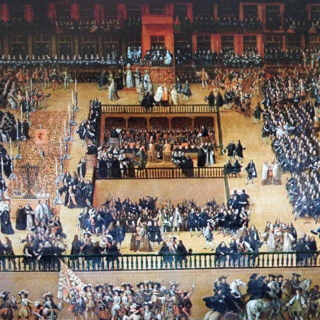 Auto de fe en la Plaza Mayor de Madrid, de Francisco Rizi. 1683. Museo del Prado